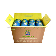 Load image into Gallery viewer, NEW LARGER Bampoo Premium Bamboo Toilet Paper | Plastic-free, Chemical-free, Tree-free, Septic-safe, & Unbleached | 24 Rolls (370 sheets 3-ply)