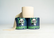 Load image into Gallery viewer, NEW LARGER Bampoo Premium Bamboo Toilet Paper | Plastic-free, Chemical-free, Tree-free, Septic-safe, & Unbleached | 24 Rolls (370 sheets 3-ply)