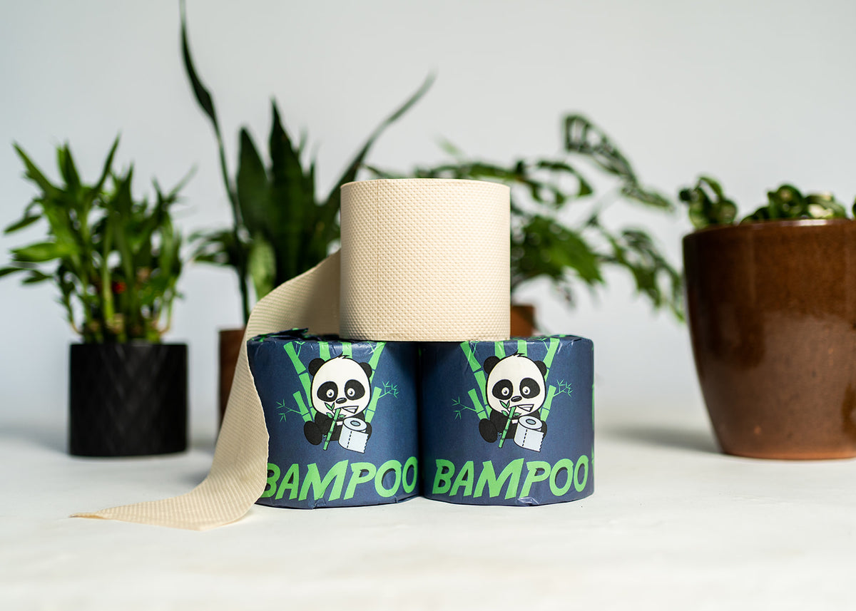 Jumbo Bamboo Toilet Paper Rolls