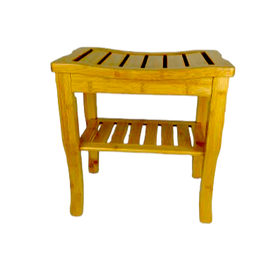 Bambusa Large Shower Stool Great for Walk in Showers Eco Friendly Bamboo
