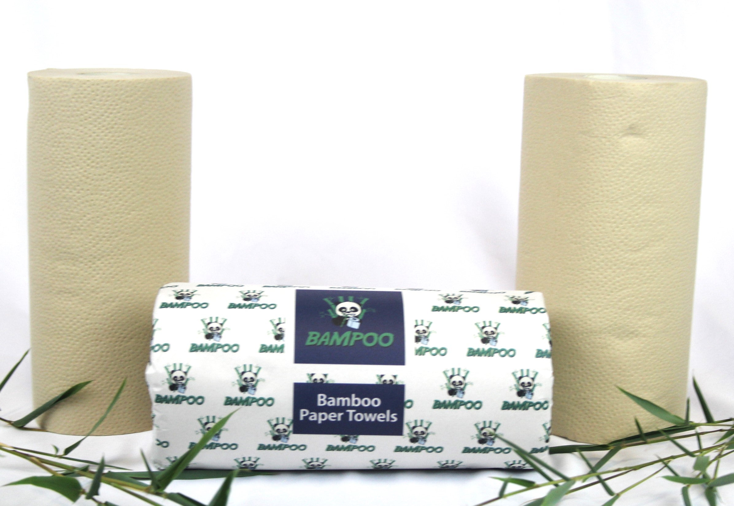 Combo Pack 6 Roll Paper Towels and 12 Rolls Bamboo Toilet Paper